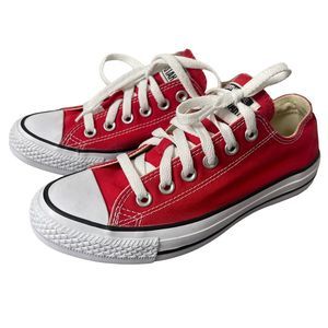 Classic Red Canvas Sneakers